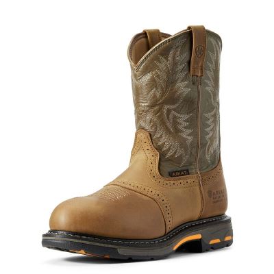 Ariat WorkHog - Werkschoenen Bruin / Olijfgroen Heren - 10650-175